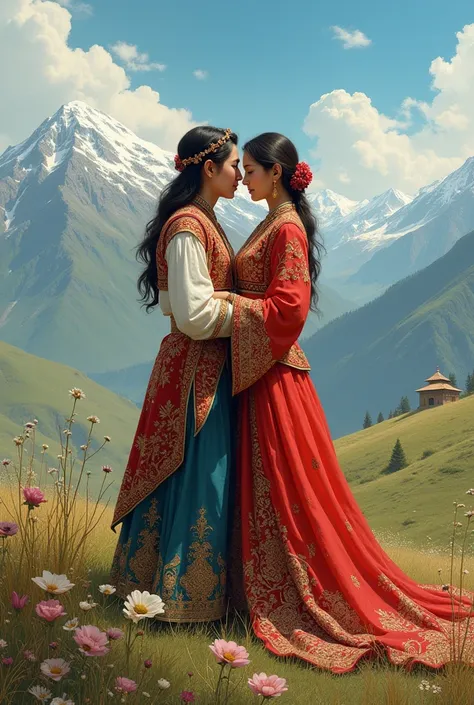 Draw Kazakh-style Love
