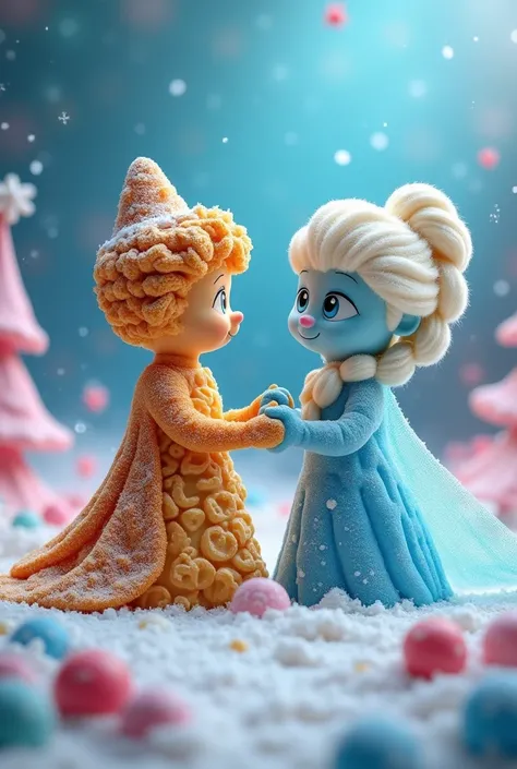 Elsa and jack frost but musli version