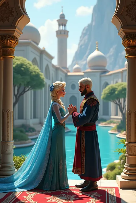 Elsa and jack frost but muslim version