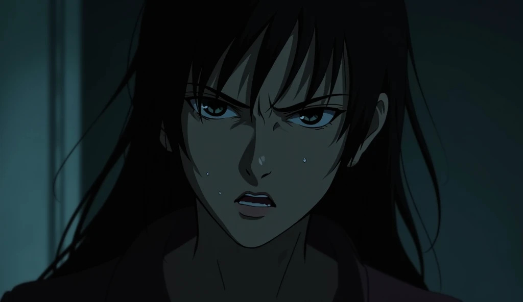 The final shot: A close-up of Rhea’s tense face, with the ominous shadow closing in, leaving the audience with a chilling cliffhanger.