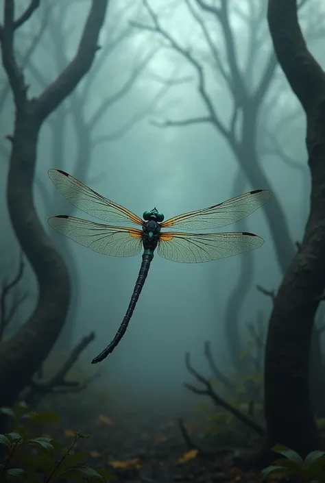 Dark fantasy, dragonfly 