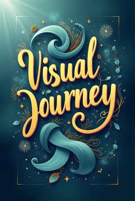  Created a typeface for " Visual journey  "