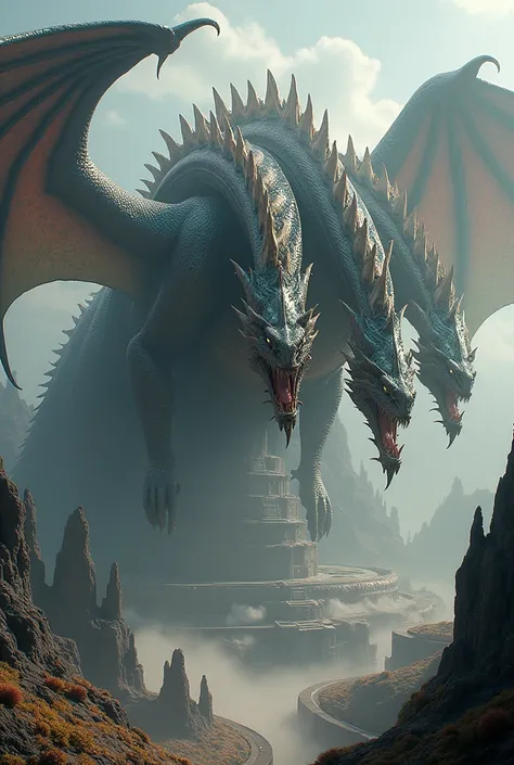 A dragon with 7 heads

