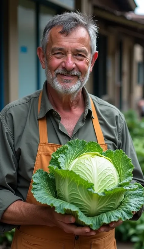  man selling cabbage