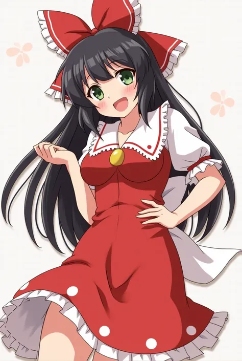 Reimu is masturbating