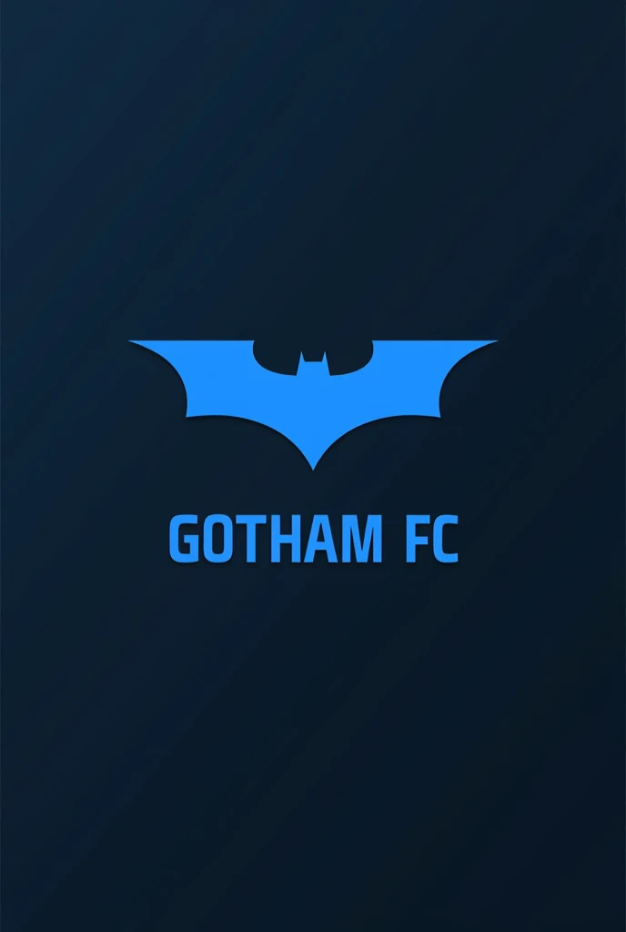 My club logo, club name is Gotham FC, i need it to look like every clob logo not 3d and i need background to be transparent, with batman logo and color blue bc its club color not black, it needs to look like other clubs logoooo like real madrid, milan etc