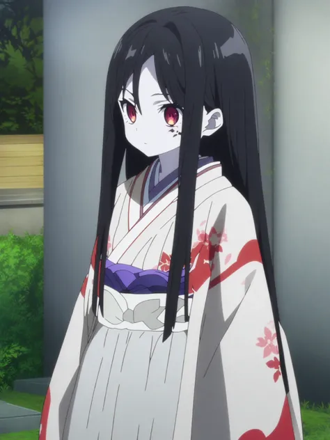 score_9, score_8_up, score_7_up,  source_anime, masterpiece, best quality, anime screencap,source_anime, anatomically correct,
1girl, pale skin,short girl, 
black hair, long hair,(long straight hair),amber eyes,small breasts,upper class,kimono,japanese clo...