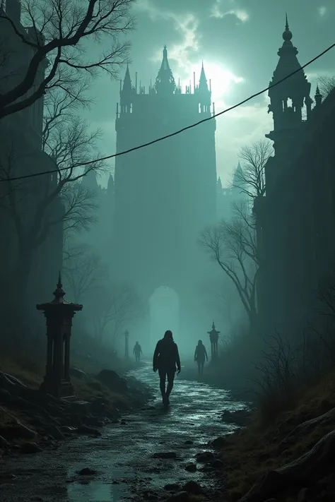 Shady video game landscape that inspires fear 
 