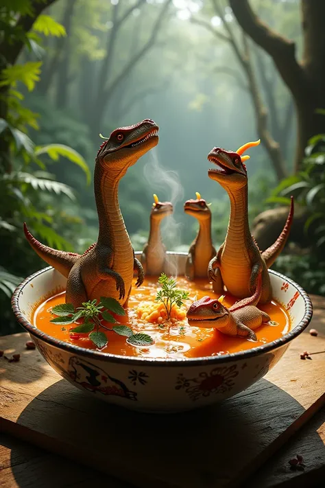 A dinosaur soup 
