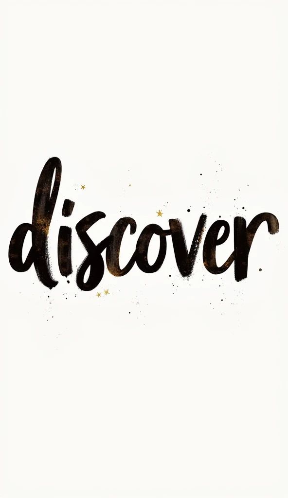 WRITING ,grafity,elegant,luxurious,simple!
WRITING "DISCOVER"