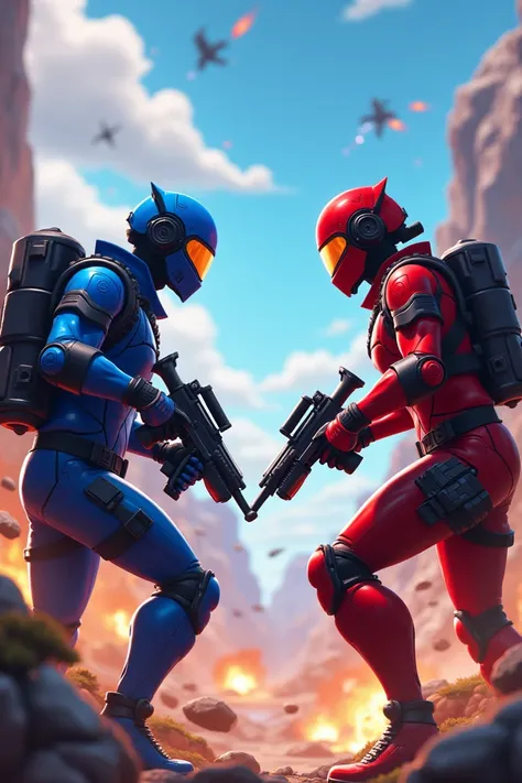 Red Team vs Blue Team Fortnite