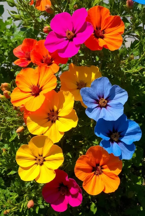 flowers with bright colors 