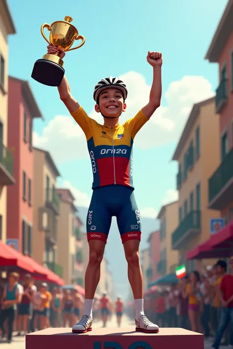 A young Colombian cyclist wins Giro dItalia