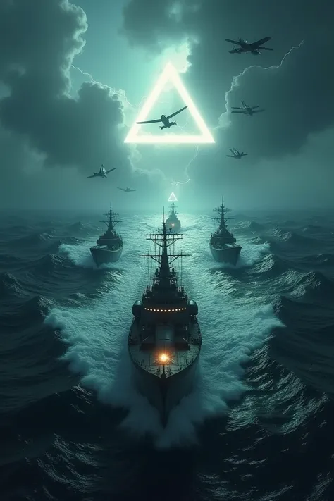 Planes and ships entering the Bermuda Triangle