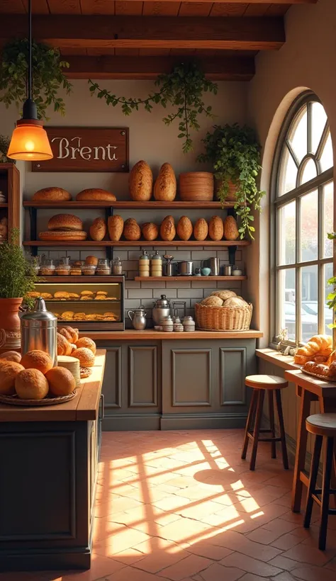 A bakery without people. 