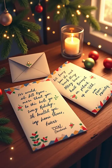 Christmas letters that say Bernal Troconis family