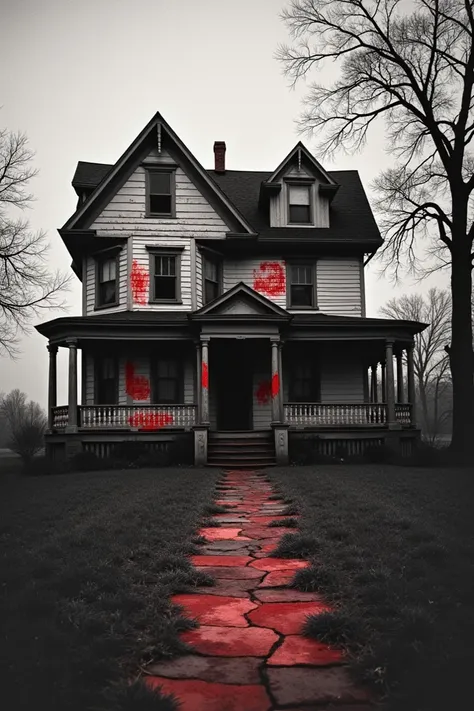 Memories of the Disappearance **  
   image:  An old black and white photo of the house with red marks indicating the dates of mysterious disappearances.  
    Screen Text : *" Why did so many people disappear ?"*
