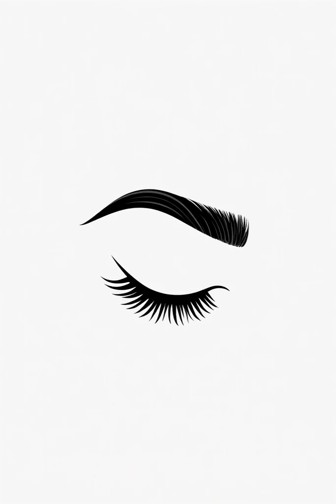 I want to create logo for my microblading business. I WANT TO PICTURE OF EYEBROW AND CLOSED EYE, IN BLACK AND WHITE, BUT EYEBROW NEEDS TO BE DETAILED AND HAIR OF THE EYEBROW SHOULD BE VISIBLE LIKE MICROBLADING TECHNIC