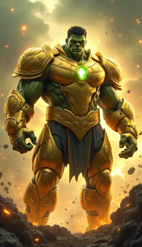 Hulk in gold armor 