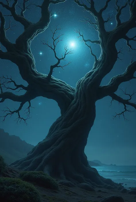 gnarled branches whispering secrets of the night
