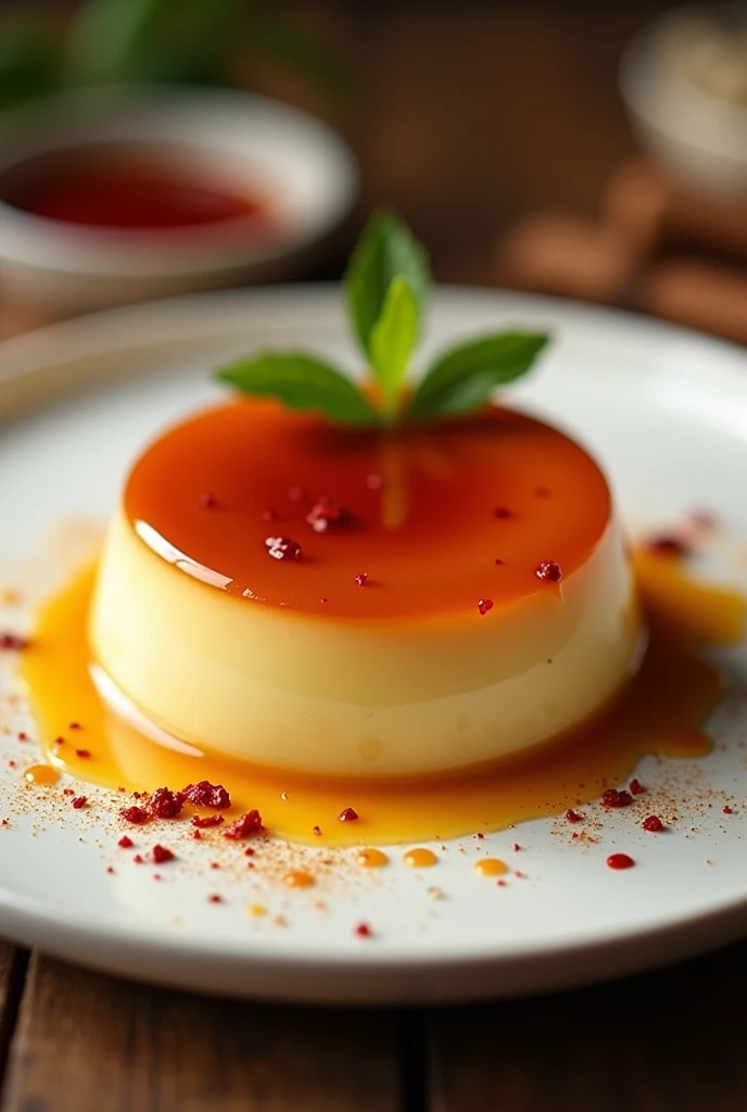 Chili leche flan  