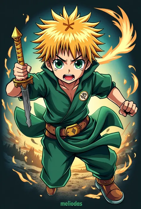 Make the Meliodas anime for t-shirt 