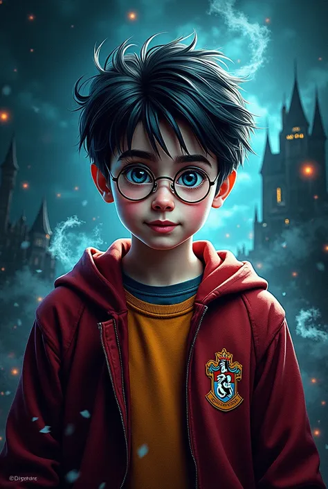 a cover that says " Harry Potter folder "   and add the name of the owner of the folder " Dylan Moreira Velasco " Please the names as they are 