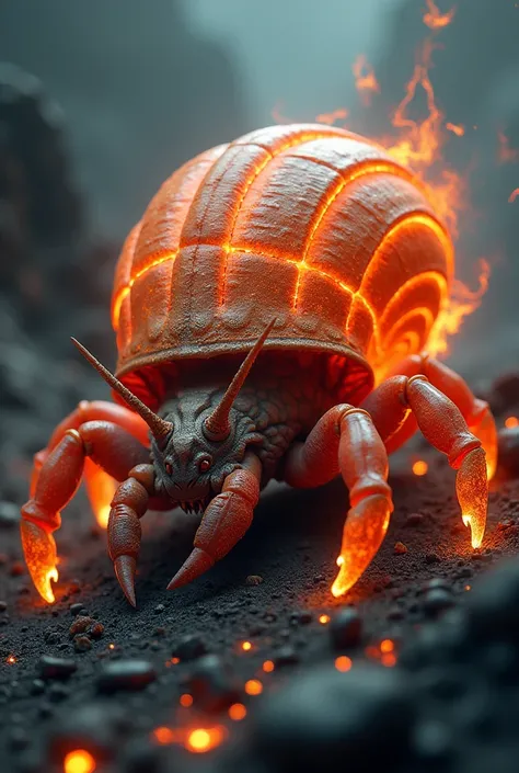 Fire snail crab

