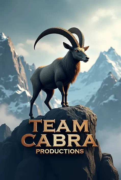 Make a logo that says Team Cabra productions but make this logo epic and realistic