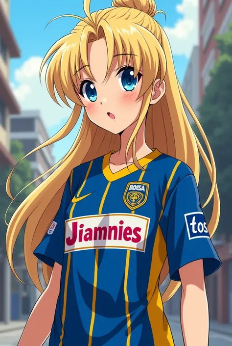 Usagi Tsukino with Boca Juniors t-shirt 