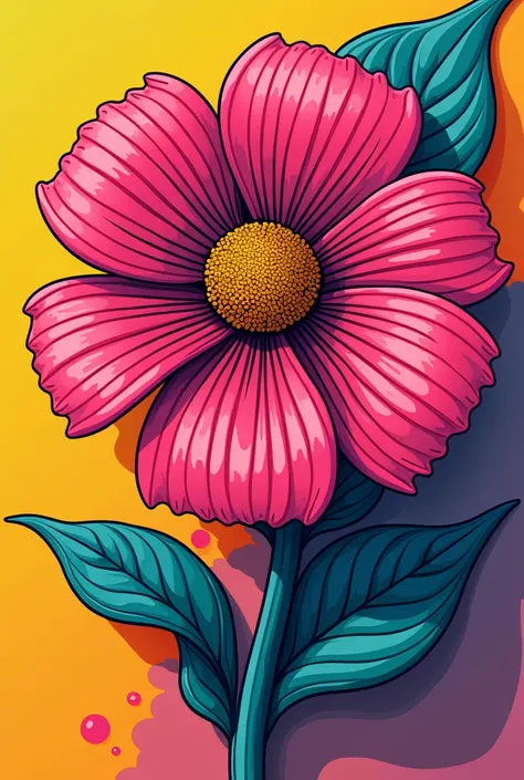 Flower pop art