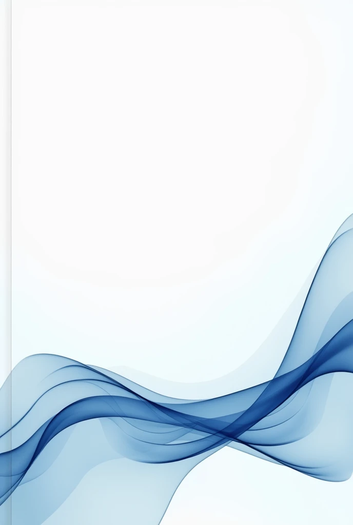 It is a formal cover for work ,  the lower part with blue curves or curved lines and the background all white