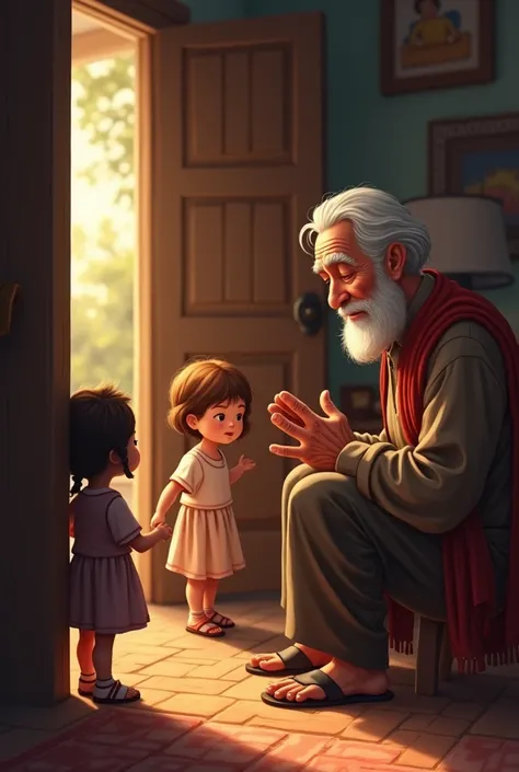 Grandpa prays when grandpa finishes his prayer The two grandren who come knocking at the door stop coming in grandpa how are you when you came grandpa What are you doing tonight we said okay then I am yaticam grandpa will go full grandpa will go quickly gr...