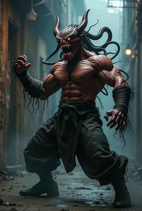 venom bodybuilder background kung-fu fighter