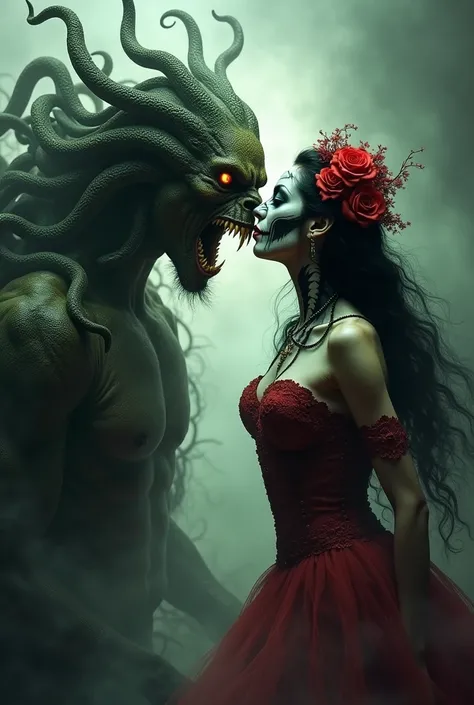 Medusa screams La Catrina kisses