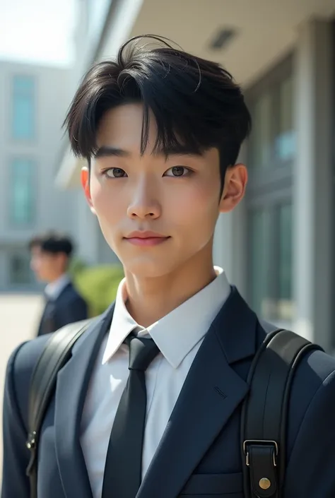 Korean handsome school boy
