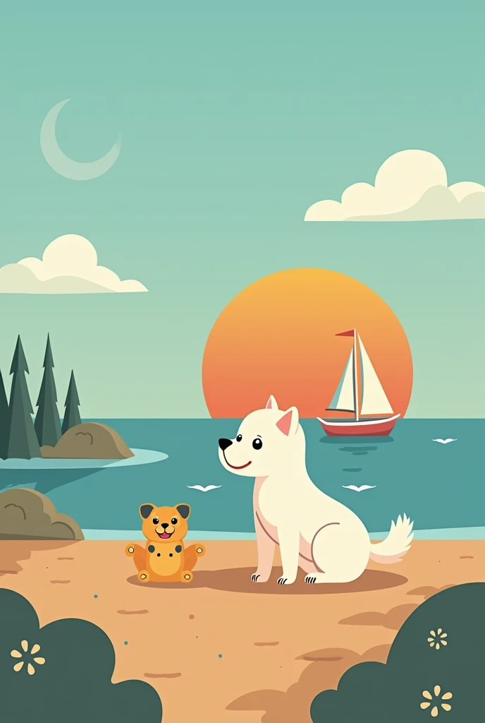 create 3 background images for 3 slides that I must put together in a presentation where I will explain the business idea of an app for traveling with pets. The images will go to the background of the watermarked presentation, so they should only contain t...