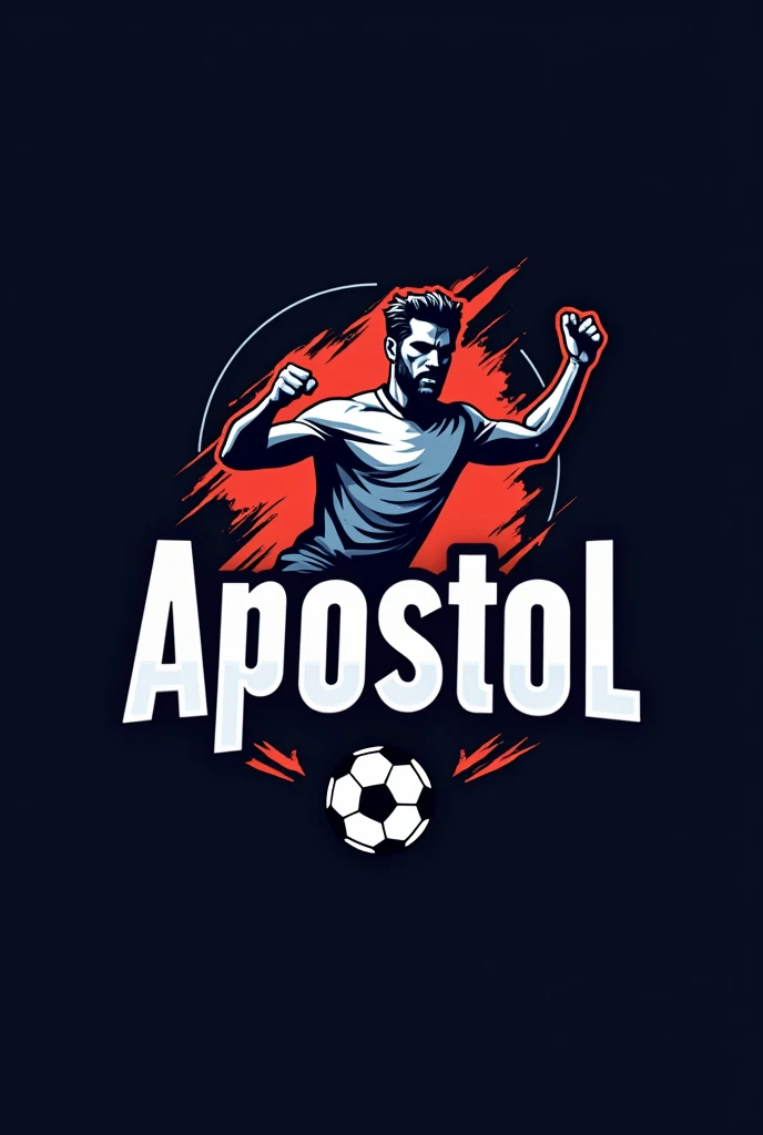 Can you make me a logo about football club can you make it like a club with my name apostol football club a lot of design pls make it like a football club logo and a ball behind my name and a guy dont make it like a template