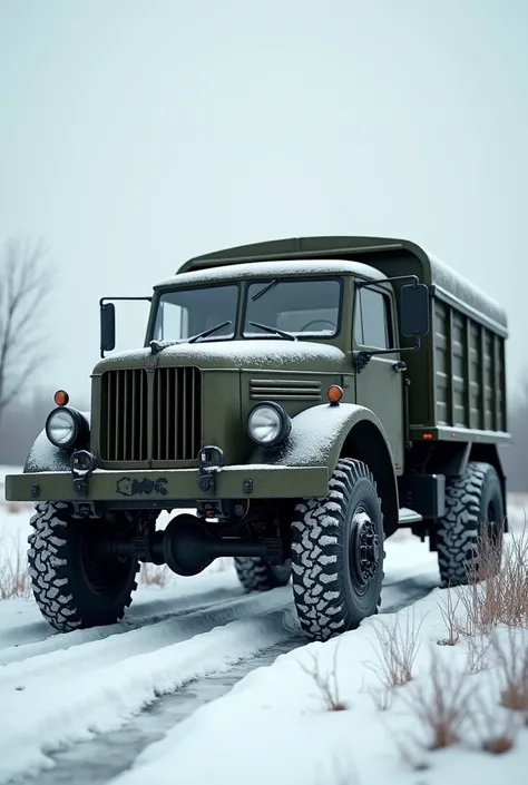 Generate  gaz 66 russian truck
