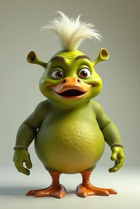 Shrek and duck merged (face)