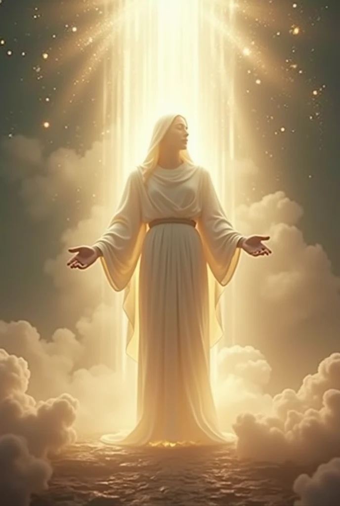 a form similar to that of a human being, A supreme creator of the universe , Adoration of God , ser divine, monotheism, o nascer um ser divine se forma em uma grande luz, o nascer um ser divine se forma dentro de uma grande luz, With beams of , divine, Hea...