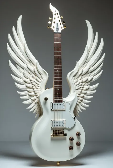 LEGENDARY SHAPE WING FOR HARD ROCK HISTORY ELECTRIC GUITAR ANGELIC WHITE