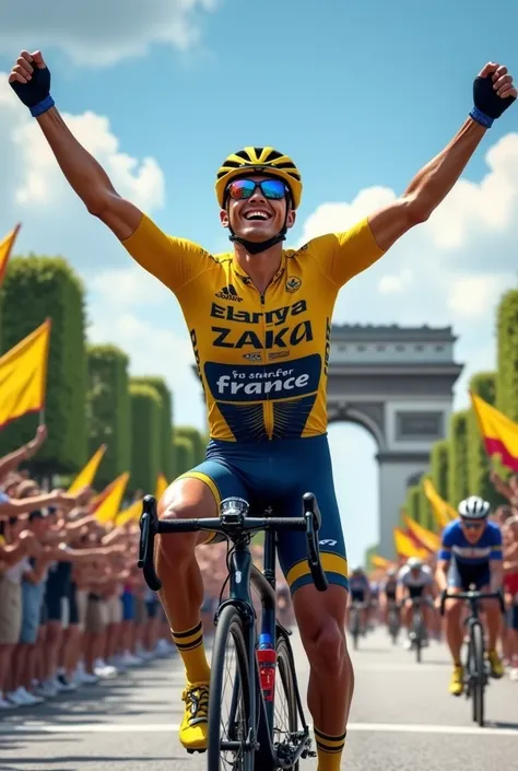 A young Colombian cyclist wins Tour de France 