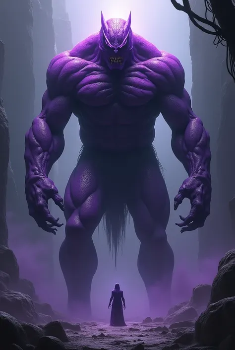 Purple humanoid monster; 2,5m high