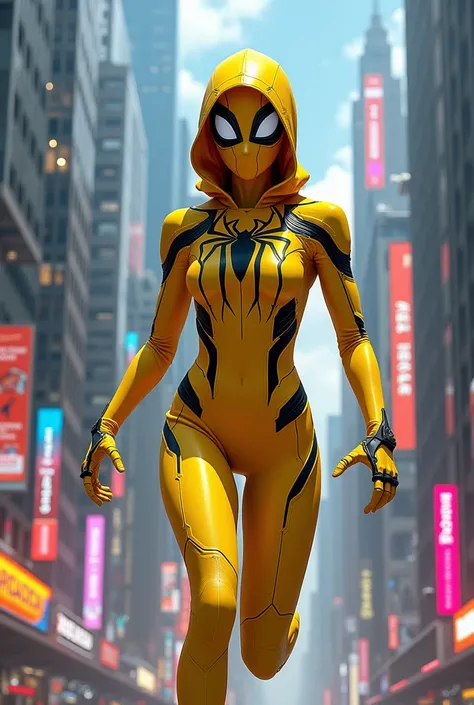 Yellow spiderman look a like 