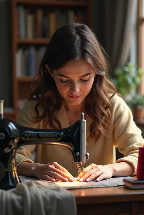 woman sewing