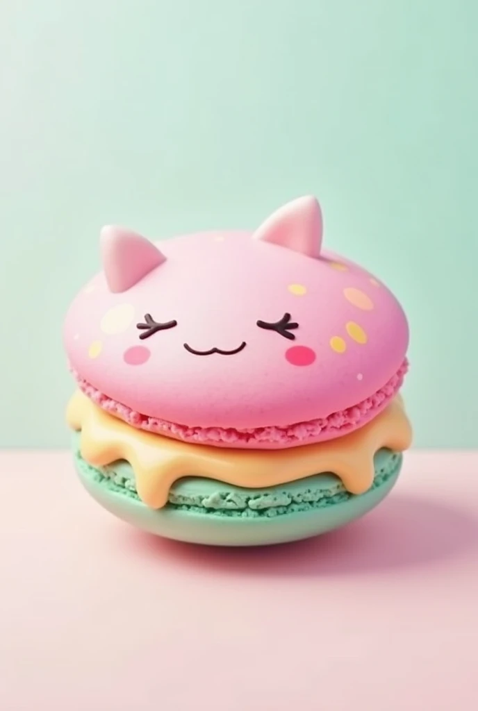 macaroon realistic lucu dan imut