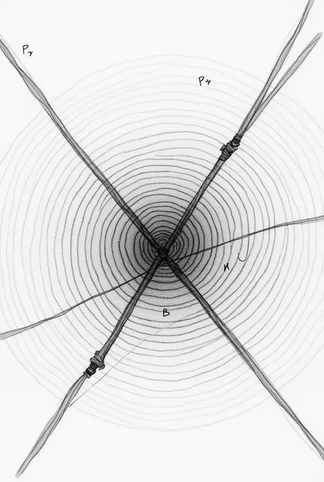  Assuming that point A is a wire with current that circulates outside the screen and point B is a wire with the same current that circulates in the same direction, Make the sketch of the magnetic field due to these two elements and where the field points a...