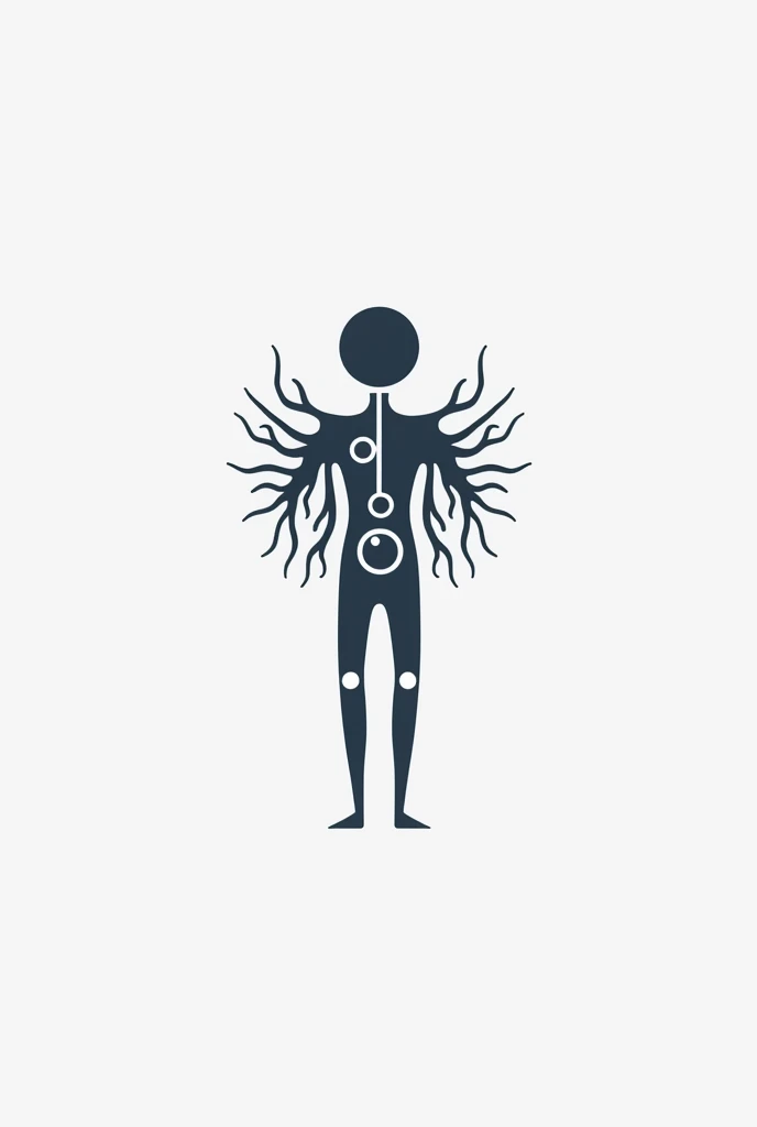 Create a minimalist logo that is about the lymphatic system of the human body for a soccer team 