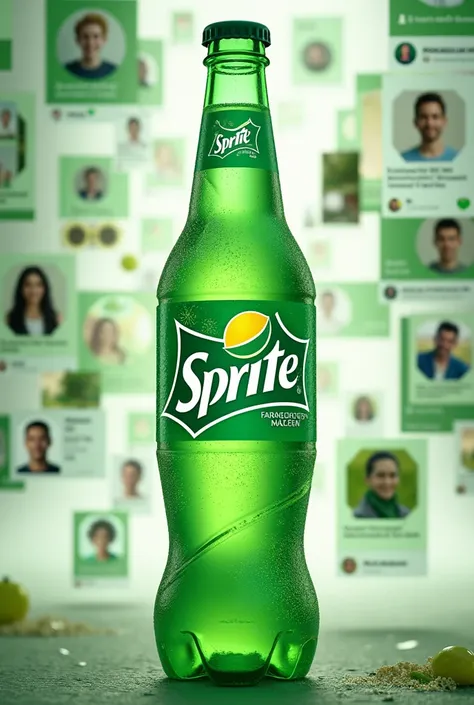 Launch of biodegradable sprite on social networks 